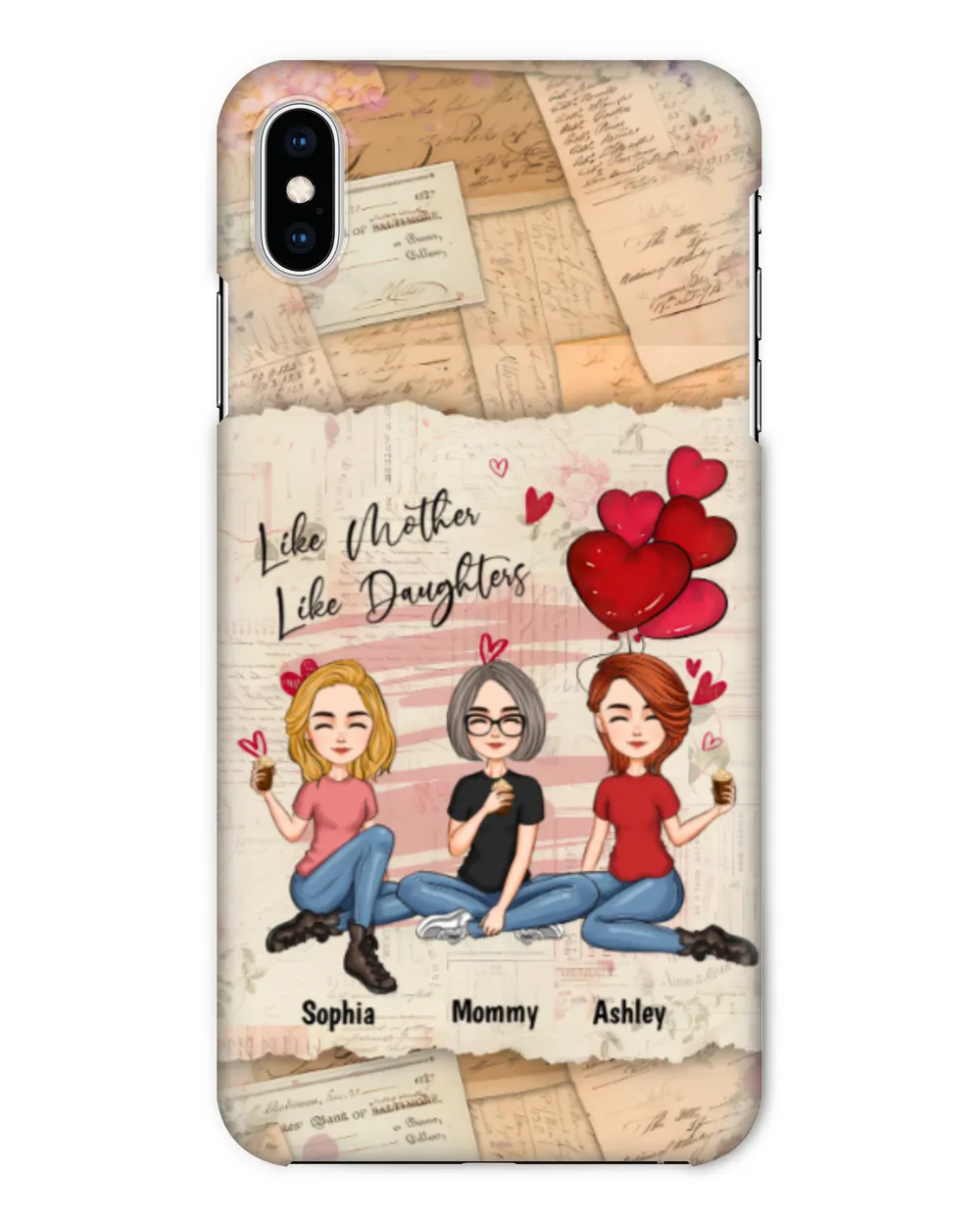 Like Mother Like Daughter - Personalized Clear Phone Case, Gift For Daughter, Gift Idea For Daughter