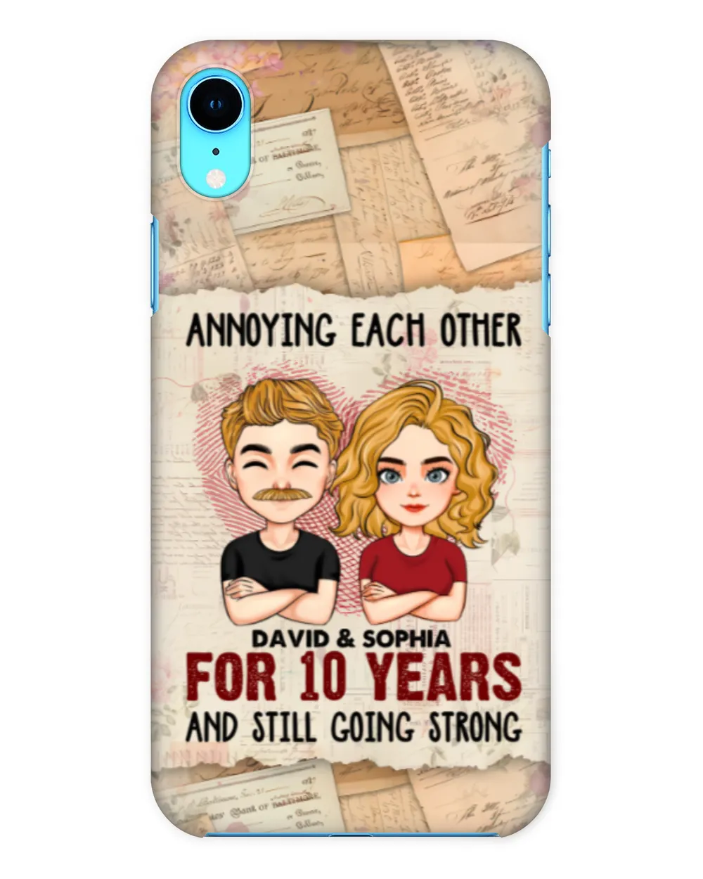 We're Going Strong - Personalized Clear Phone Case, Gifts for Wife, Gift idea for Wife