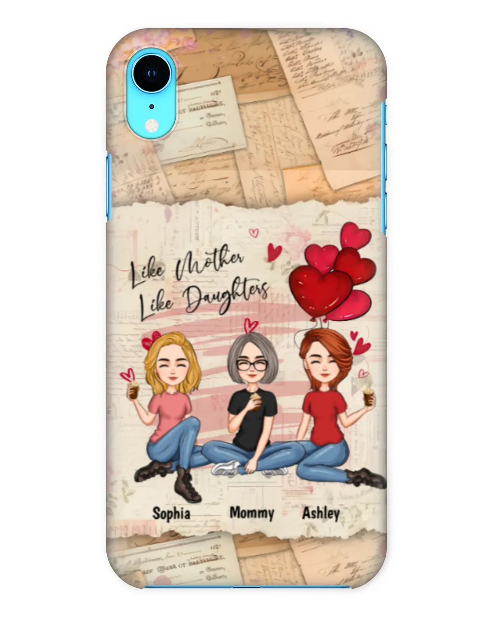 Like Mother Like Daughter - Personalized Clear Phone Case, Gift For Daughter, Gift Idea For Daughter