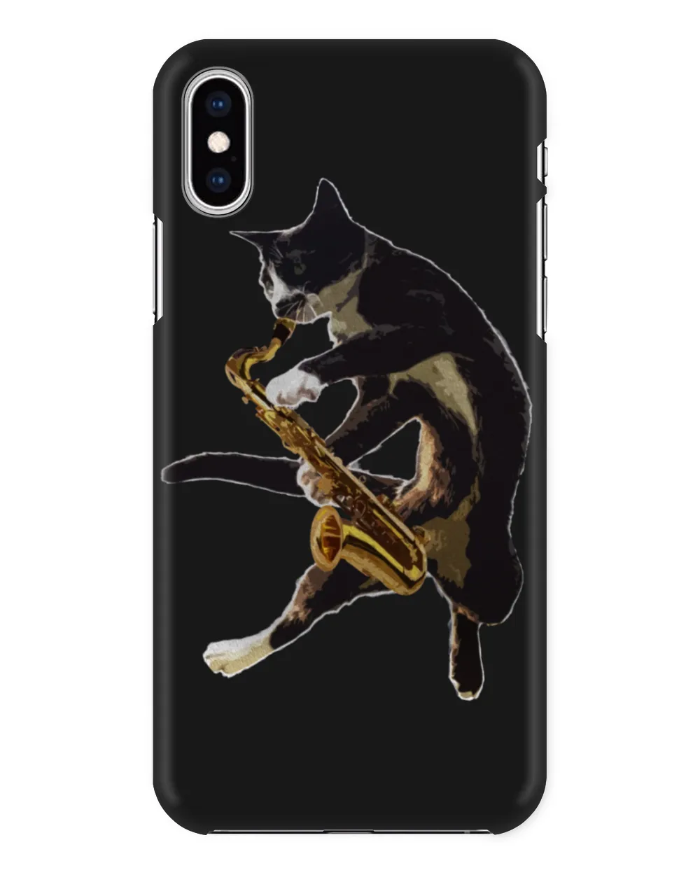 Cat with Saxophone