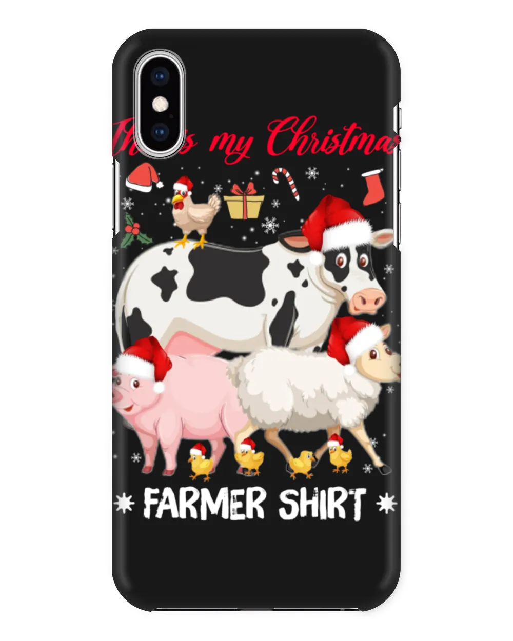 Farmer Christmas Black