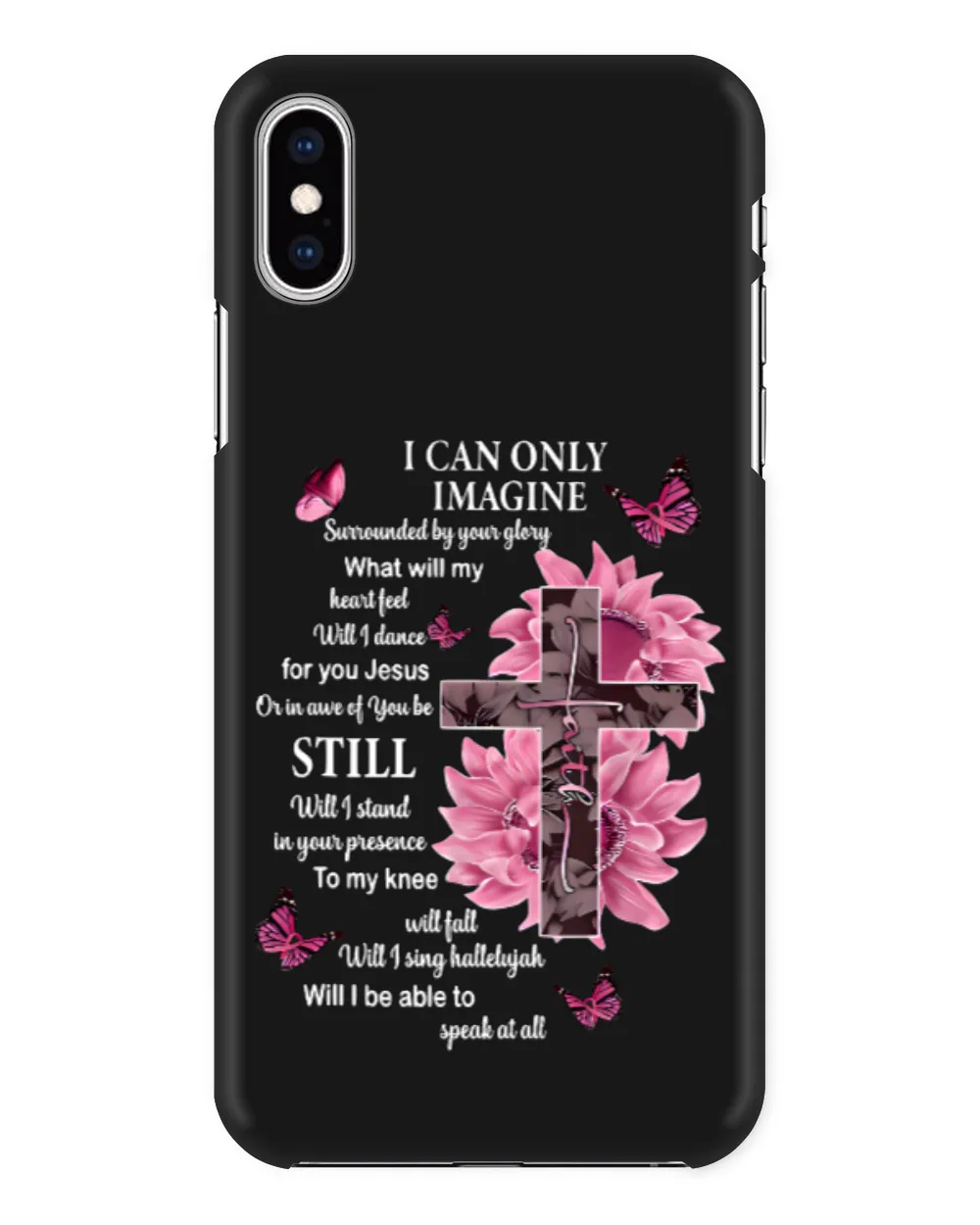 Only Imagine Pink Butterfly Cross