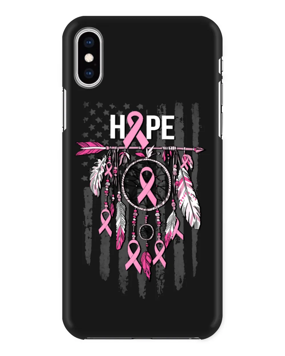 Breast Cancer Arrow Hope Flag Cancer Survivor