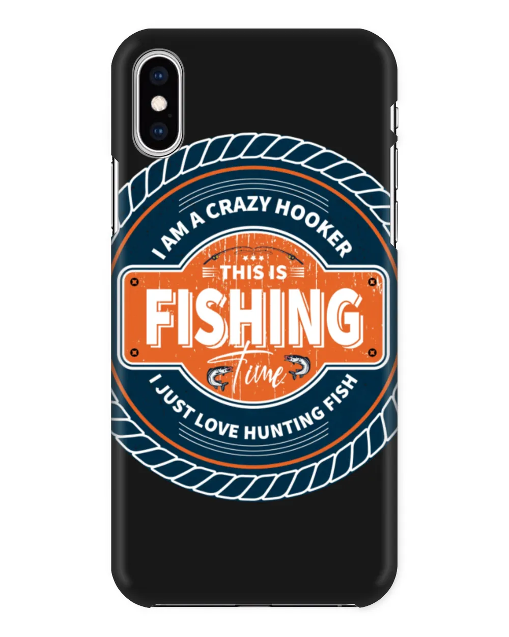 I Am A Crazy Hooker This Is Fishing Time I Just Love Hunting Fish Retro Vintage