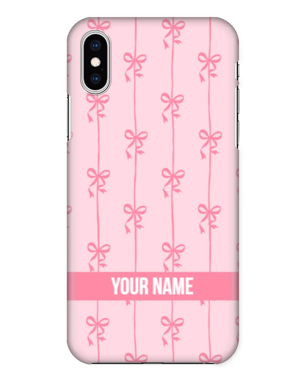 Pink Coquette Bows Modern Personalized Name Girly Case-Mate iPhone Case, Gifts For Girlfriend, Gifts Idea For Girlfriend