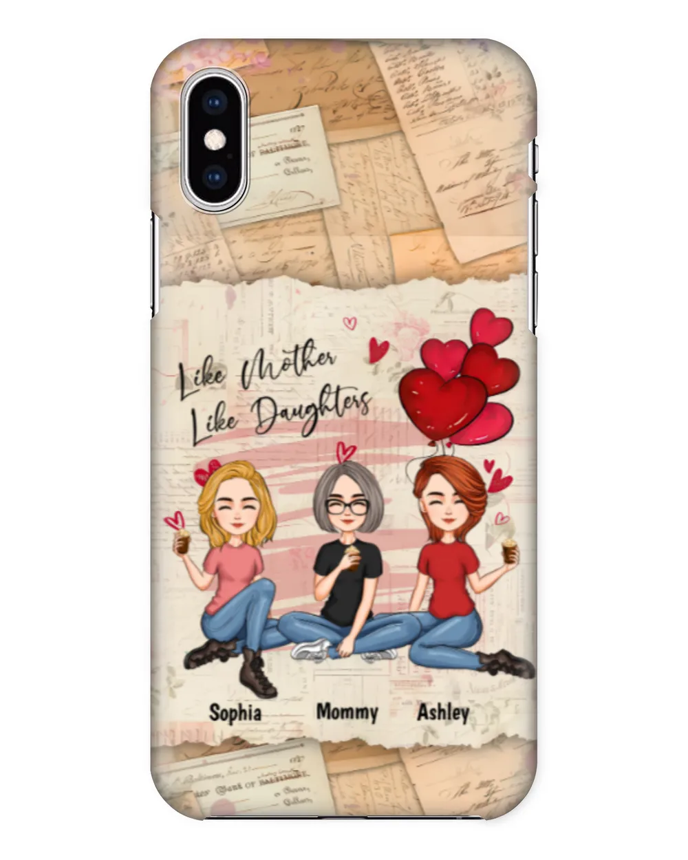 Like Mother Like Daughter - Personalized Clear Phone Case, Gift For Daughter, Gift Idea For Daughter