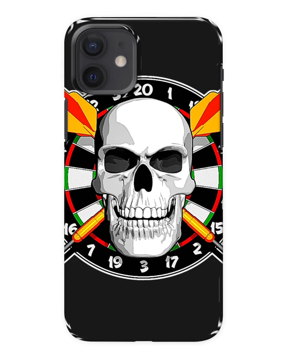 Darts 2With Skull and Dartboard