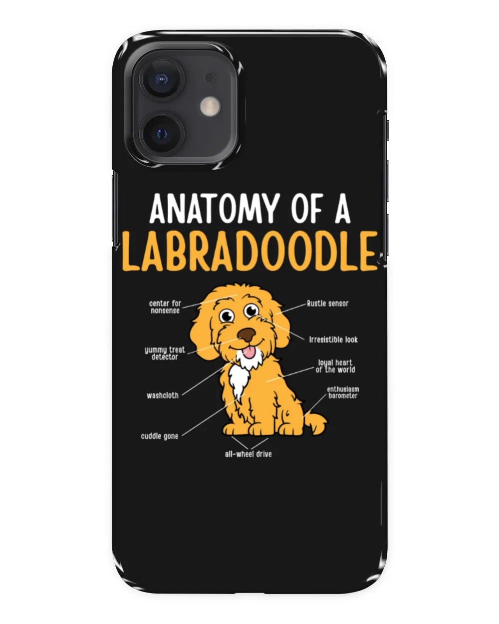 Anatomy Of A Labradoodle Personalized Grandpa Grandma Mom Sister For Dog Lovers