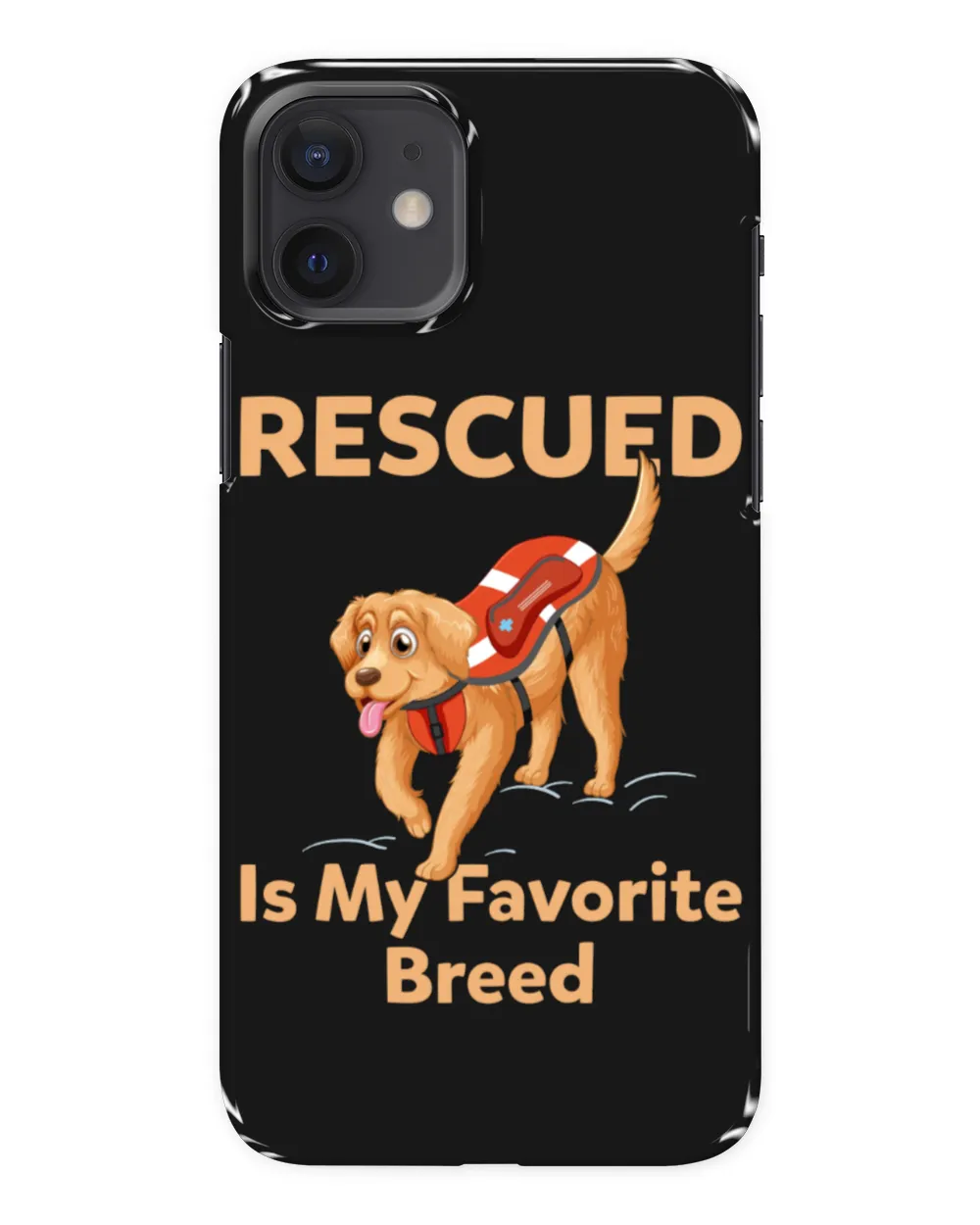 Rescued Is My Favorite Breed Personalized Grandpa Grandma Mom Sister For Dog Lovers
