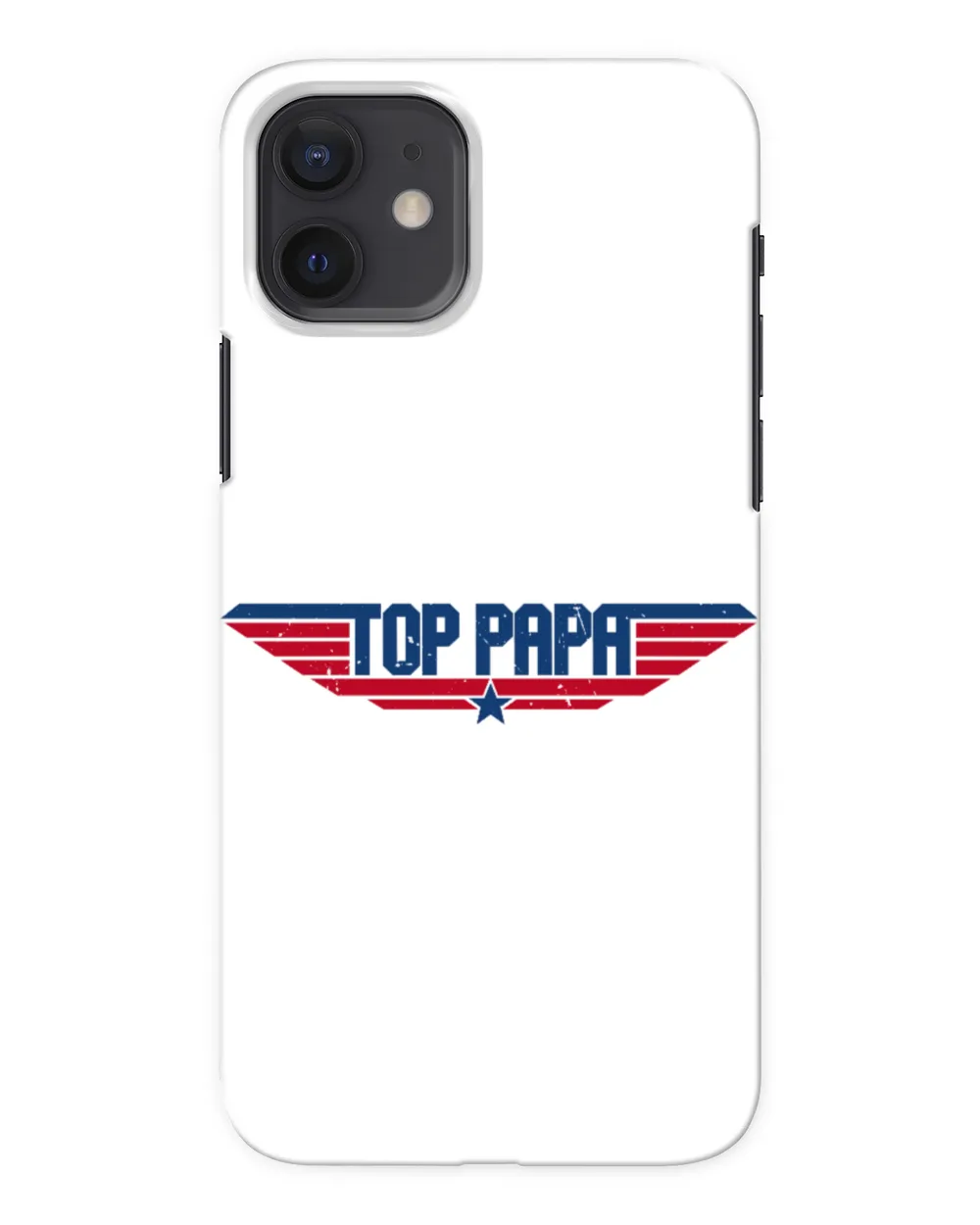 Top Papa Funny 80s Father Air Humor Movie Gun Father's Day