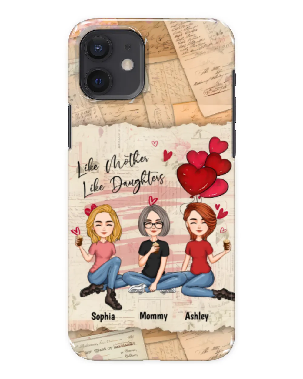 Like Mother Like Daughter - Personalized Clear Phone Case, Gift For Daughter, Gift Idea For Daughter
