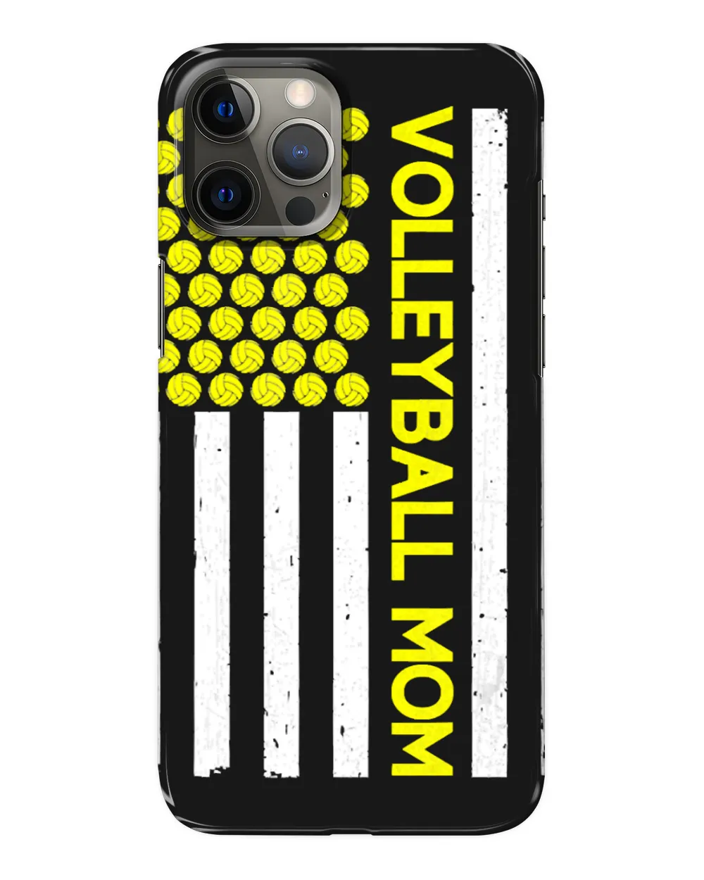 Volleyball Sport Lover Mom American Flag Mothers Day Sport 186
