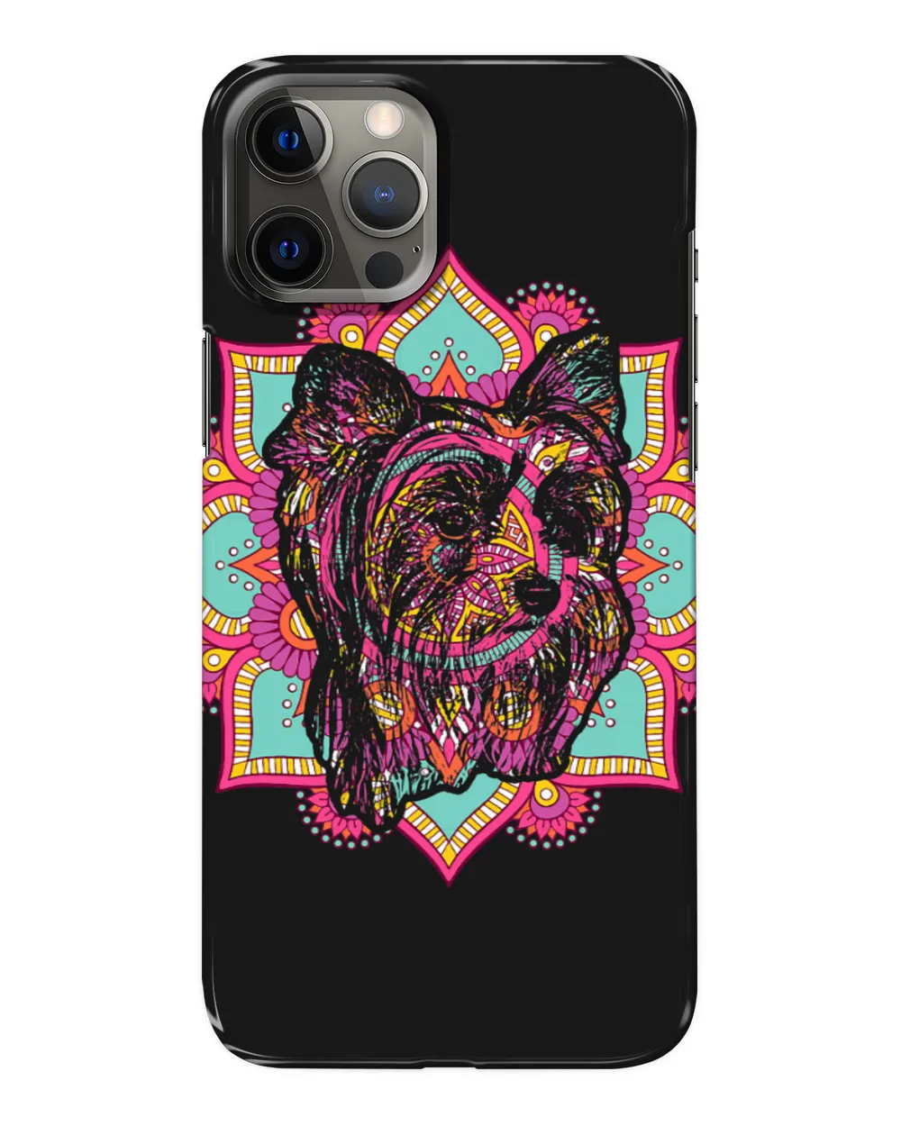 Namaste Yoga Cute Biewer Terrier Mandala Yoga Meditation