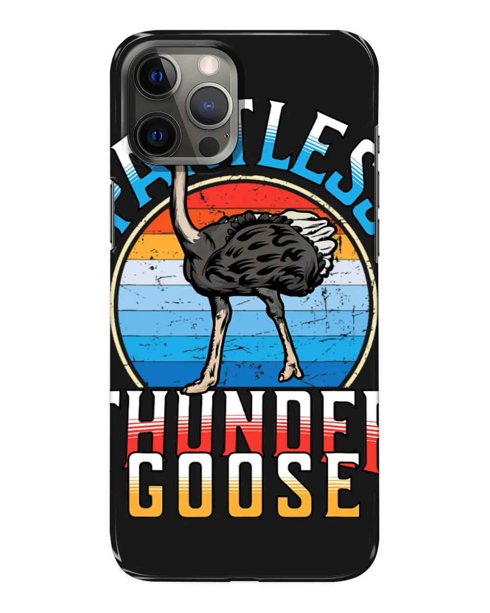 Funny Ostrich Animal Name Pantless Thundergoose Stupid Joke