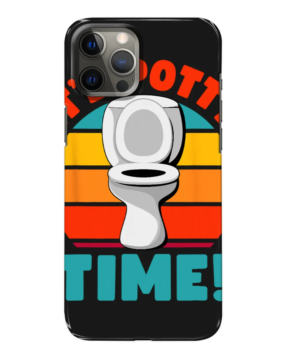 Funny Potty Training Its Potty Time Toilet Humor Retro