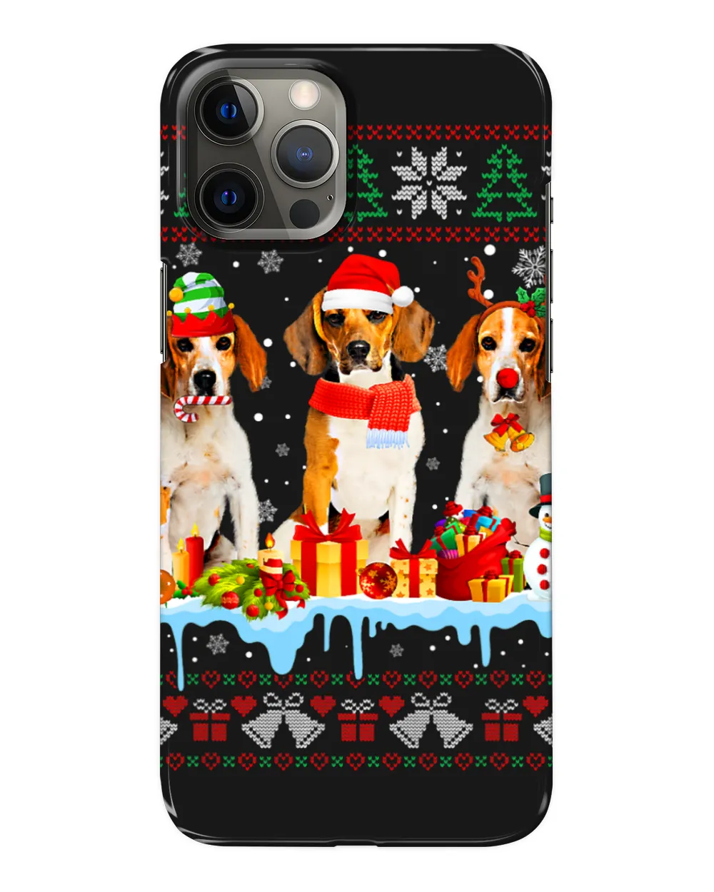 Ugly Christmas Beagle Dog Santa Xmas Dog Costume 7