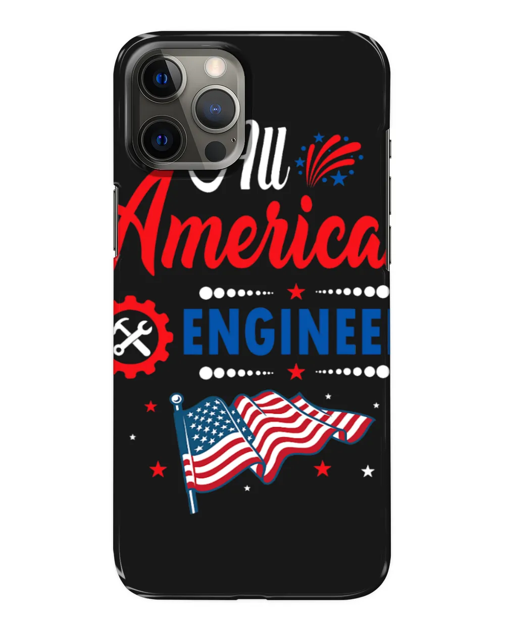 Engineer 4th Of July American Flag