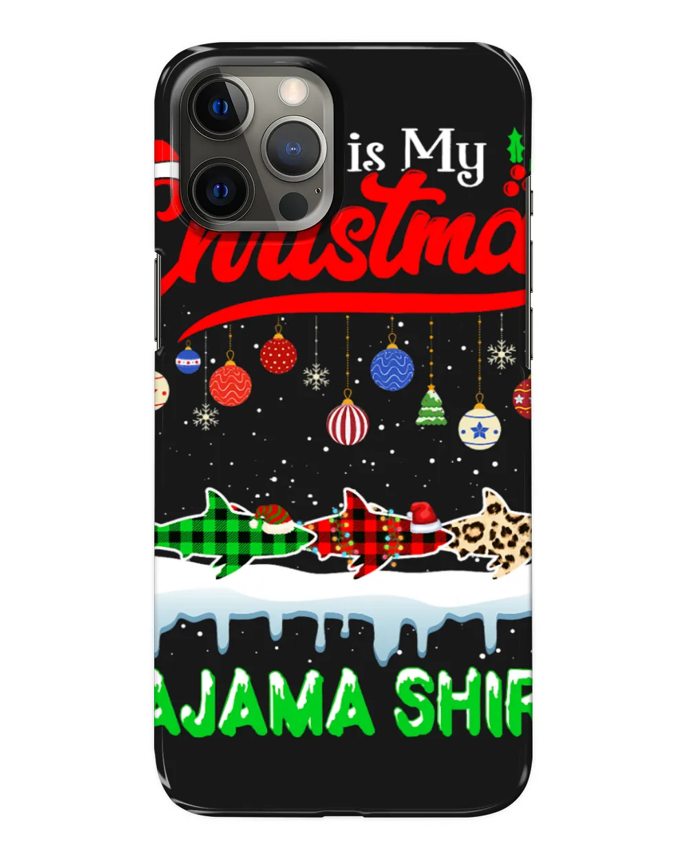 Shark Lover This Is My Christmas Pajama Xmas Lights
