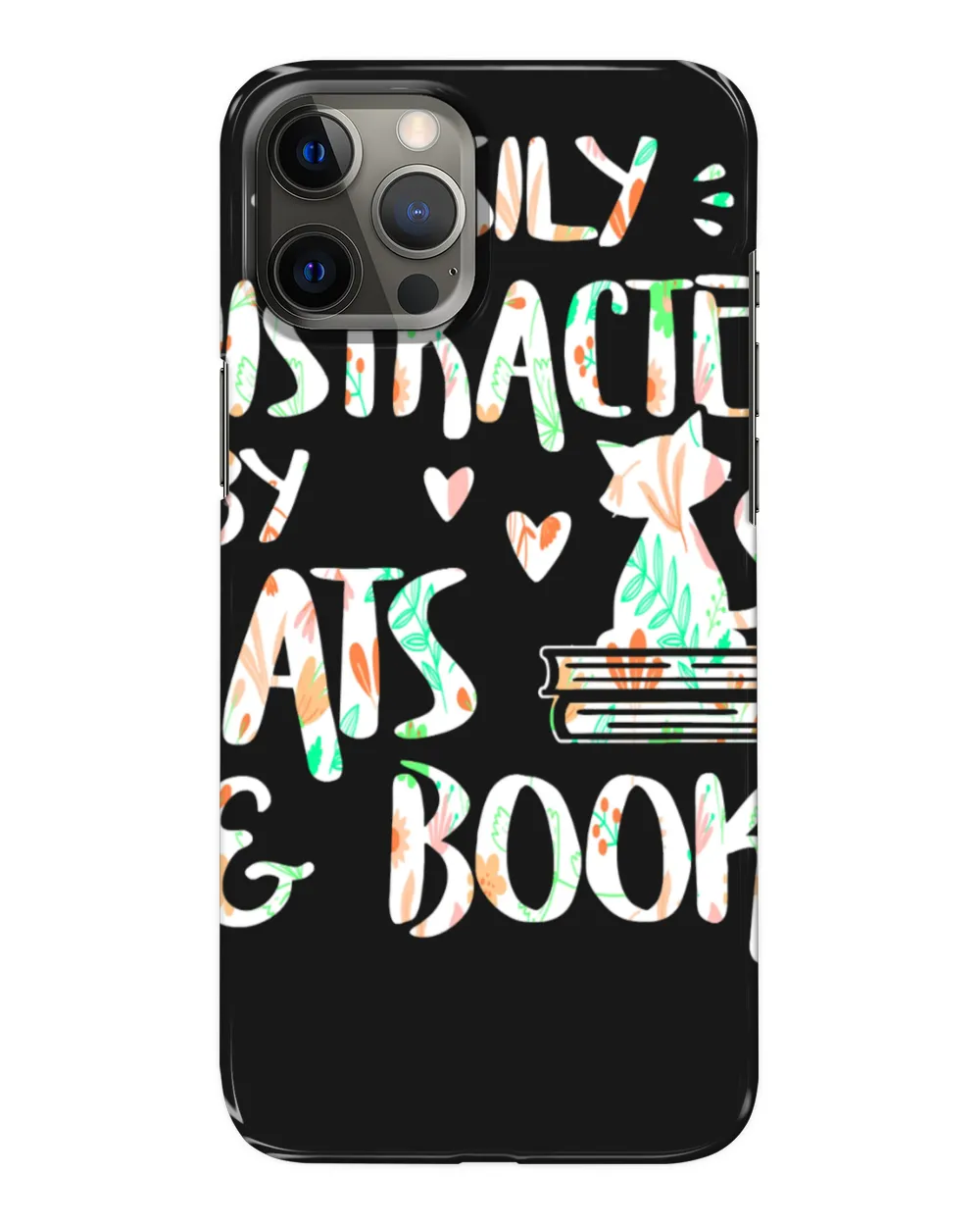 Easily Distracted by Cats and Books T-Shirt