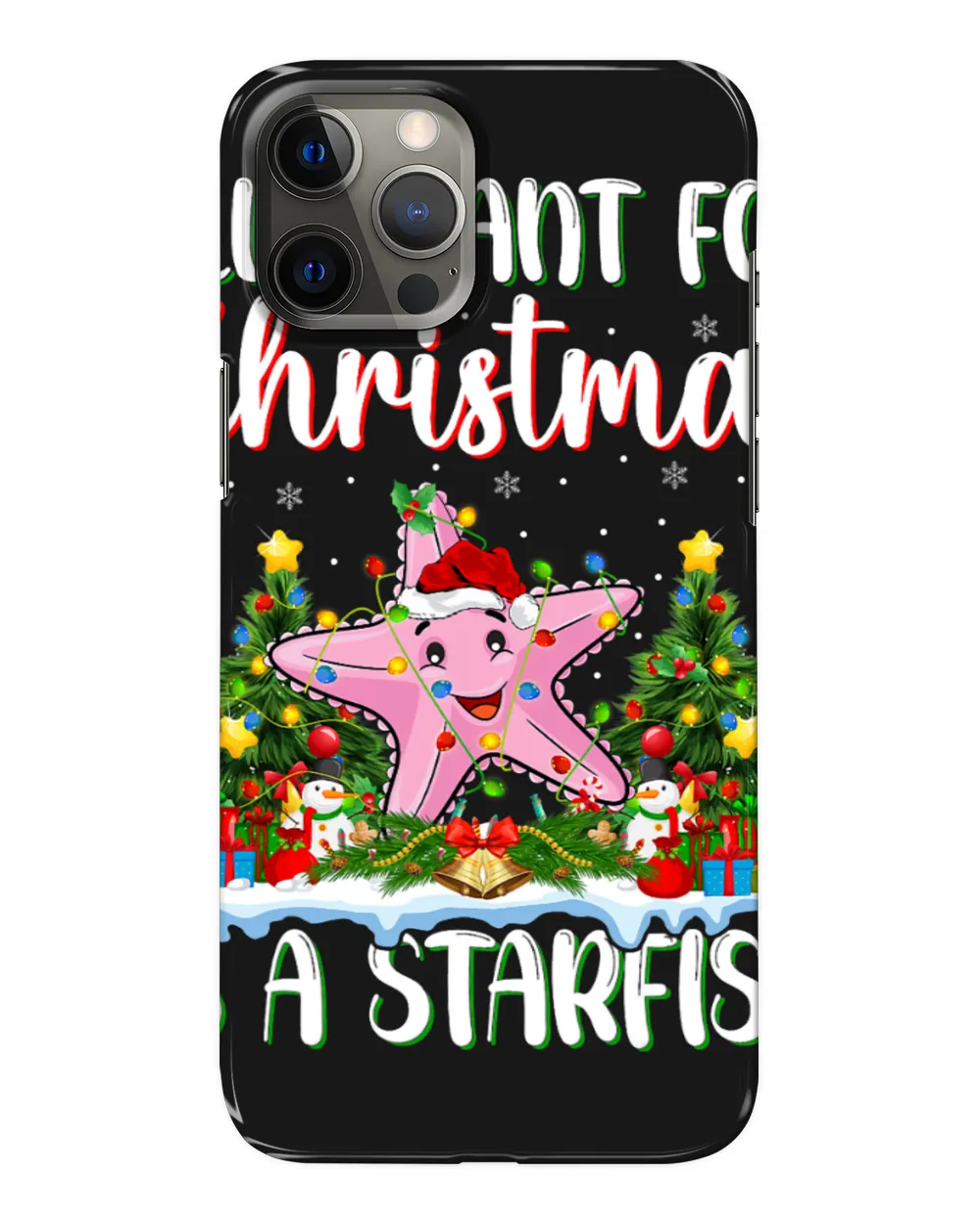 Starfish Lover Xmas Lighting Santa All I Want For Christmas Is A Starfish