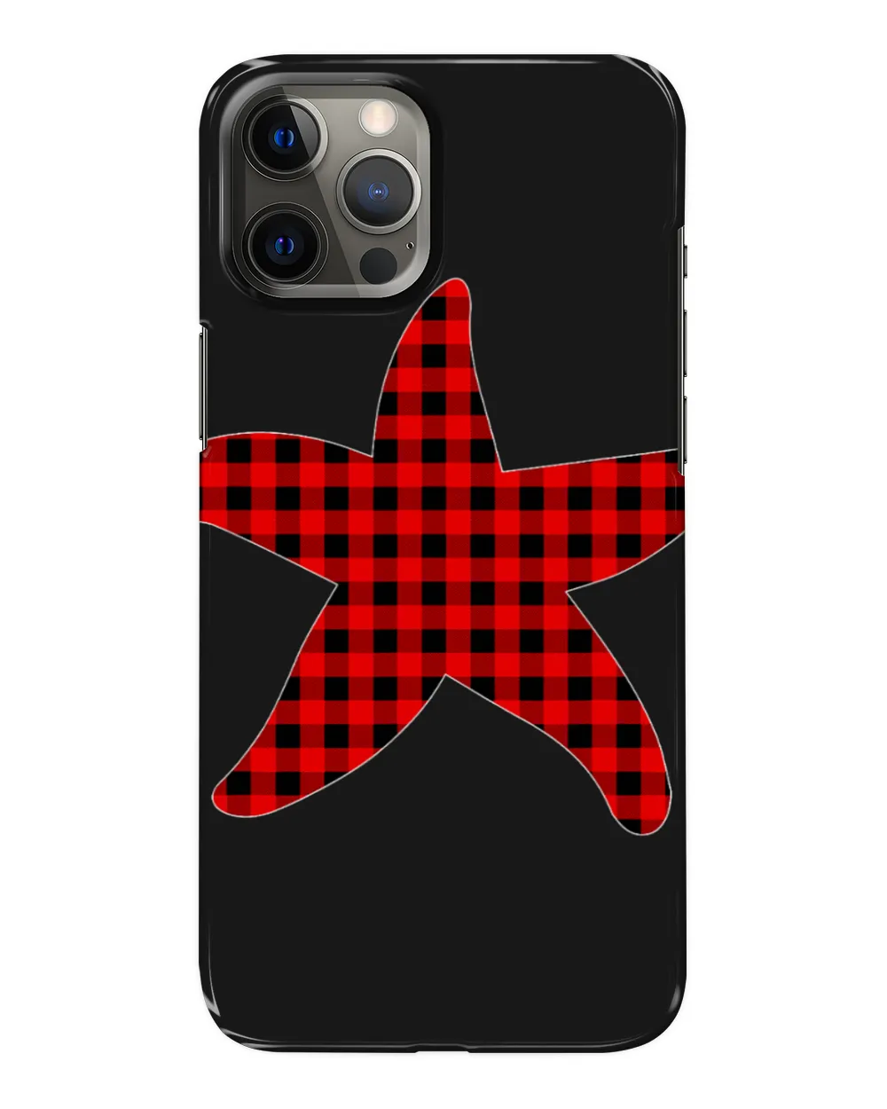 Starfish Lover Xmas Matching Family Buffalo Plaid Starfish Christmas Pajama