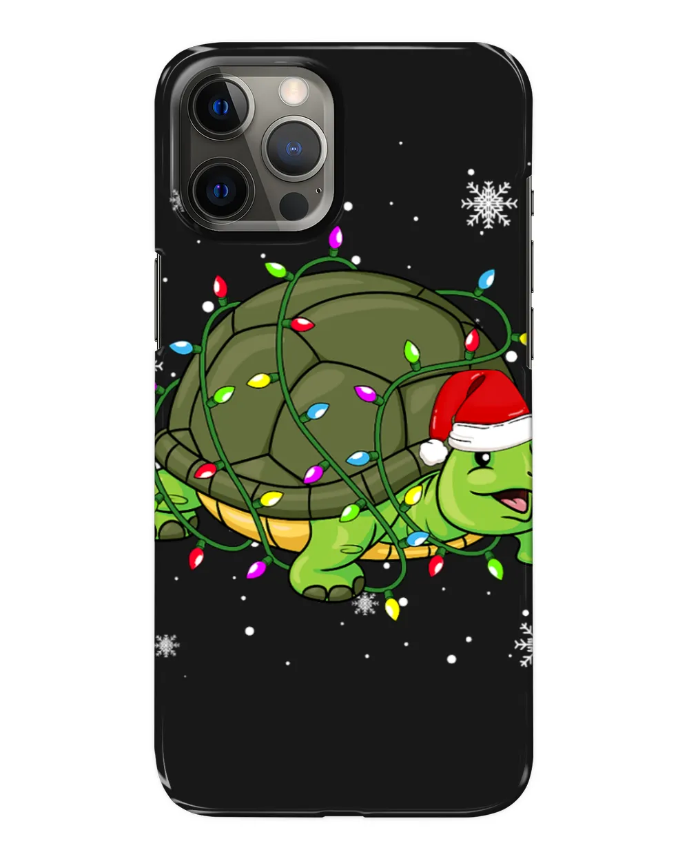 Turtle Lover Christmas Lights Led Funny Santa Hat Christmas Lover