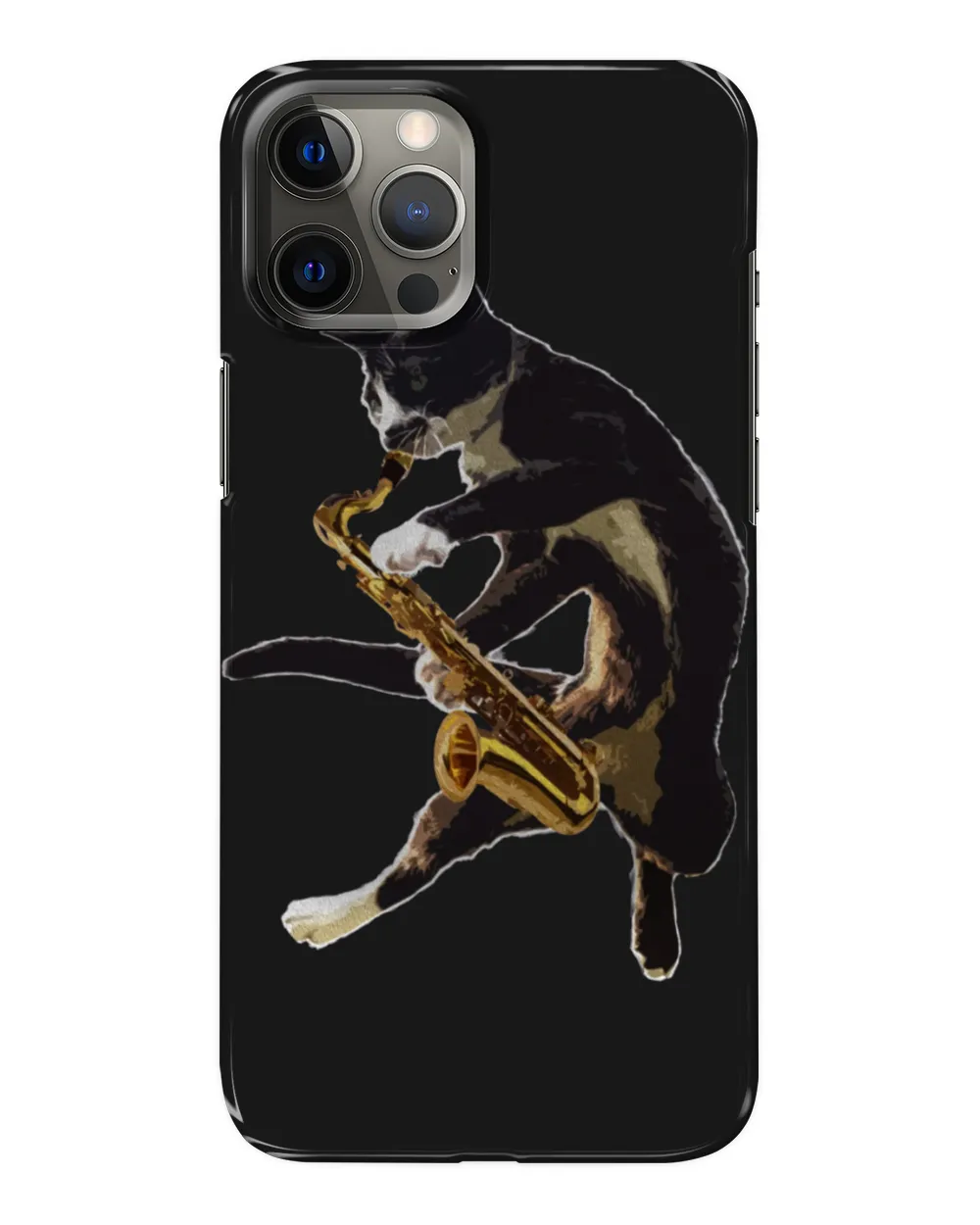 Cat with Saxophone