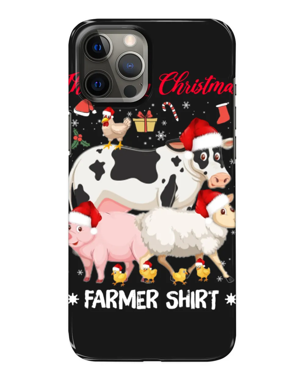 Farmer Christmas Black