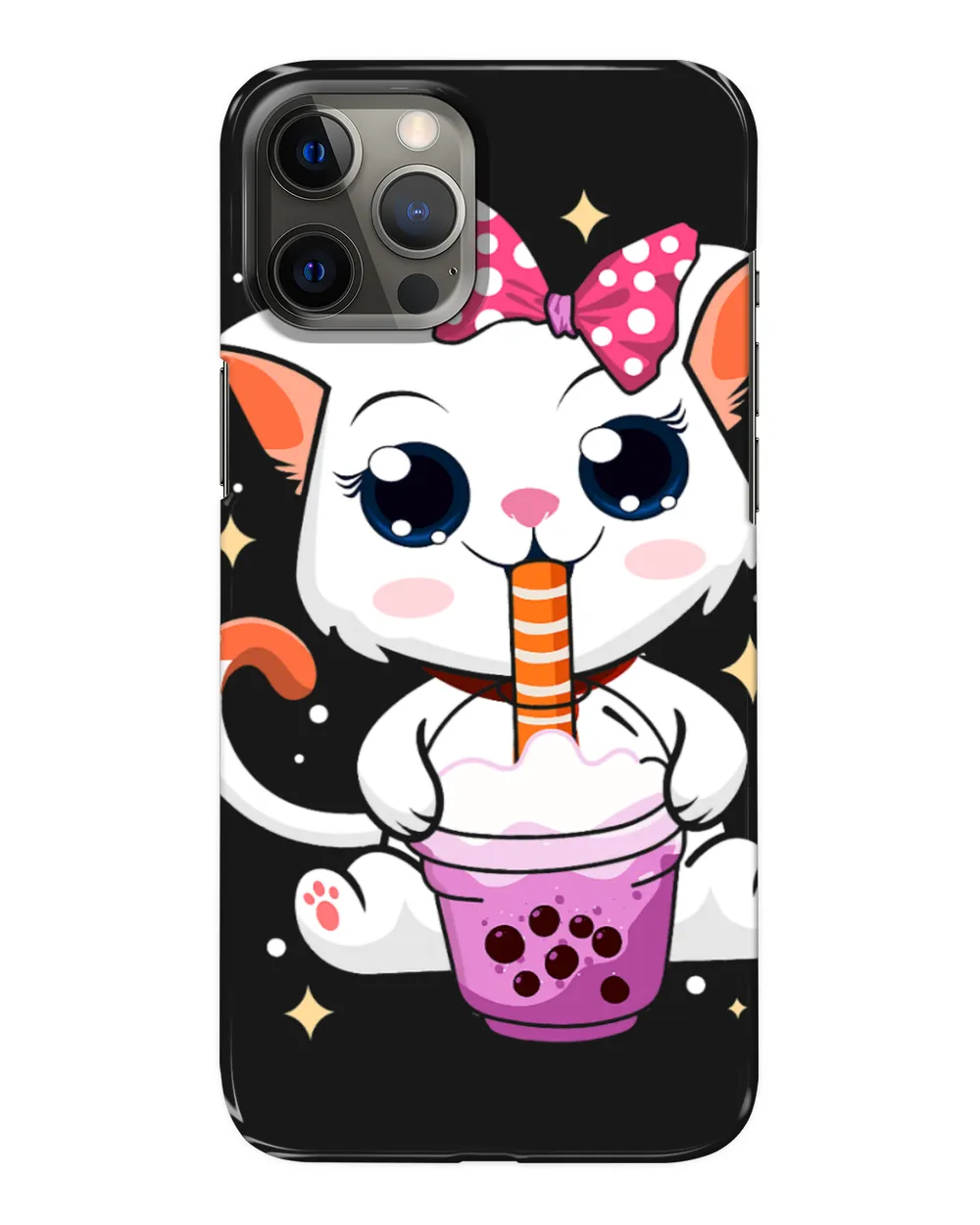 Cat Paws Kawaii Neko Anime Cat Boba Drink Bubble Tea Tapioca