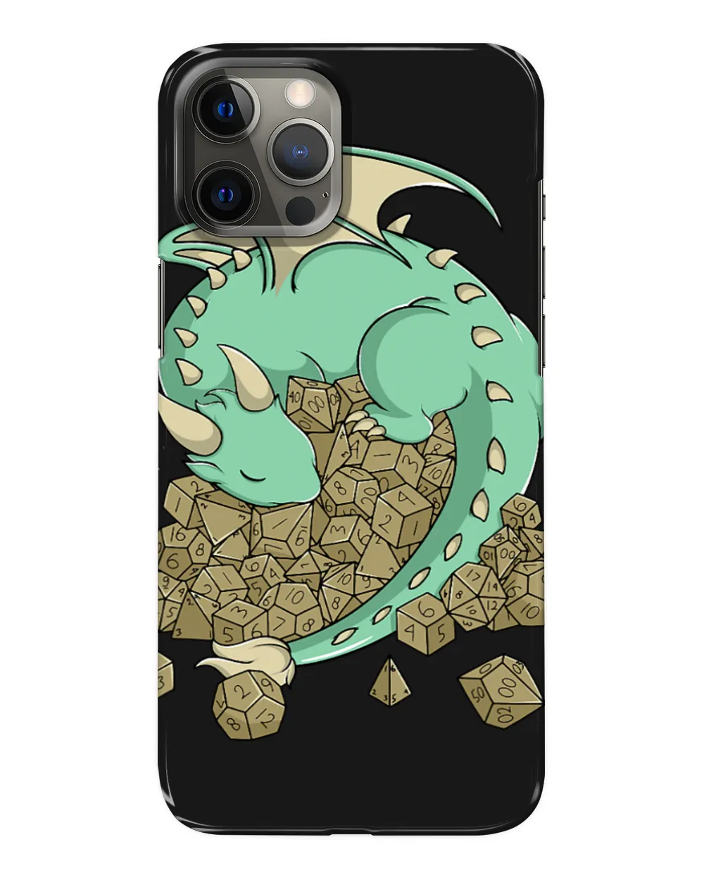 Dragon Animals Dragons Sleeping On Dice Funny Polyhedral Dice Collector