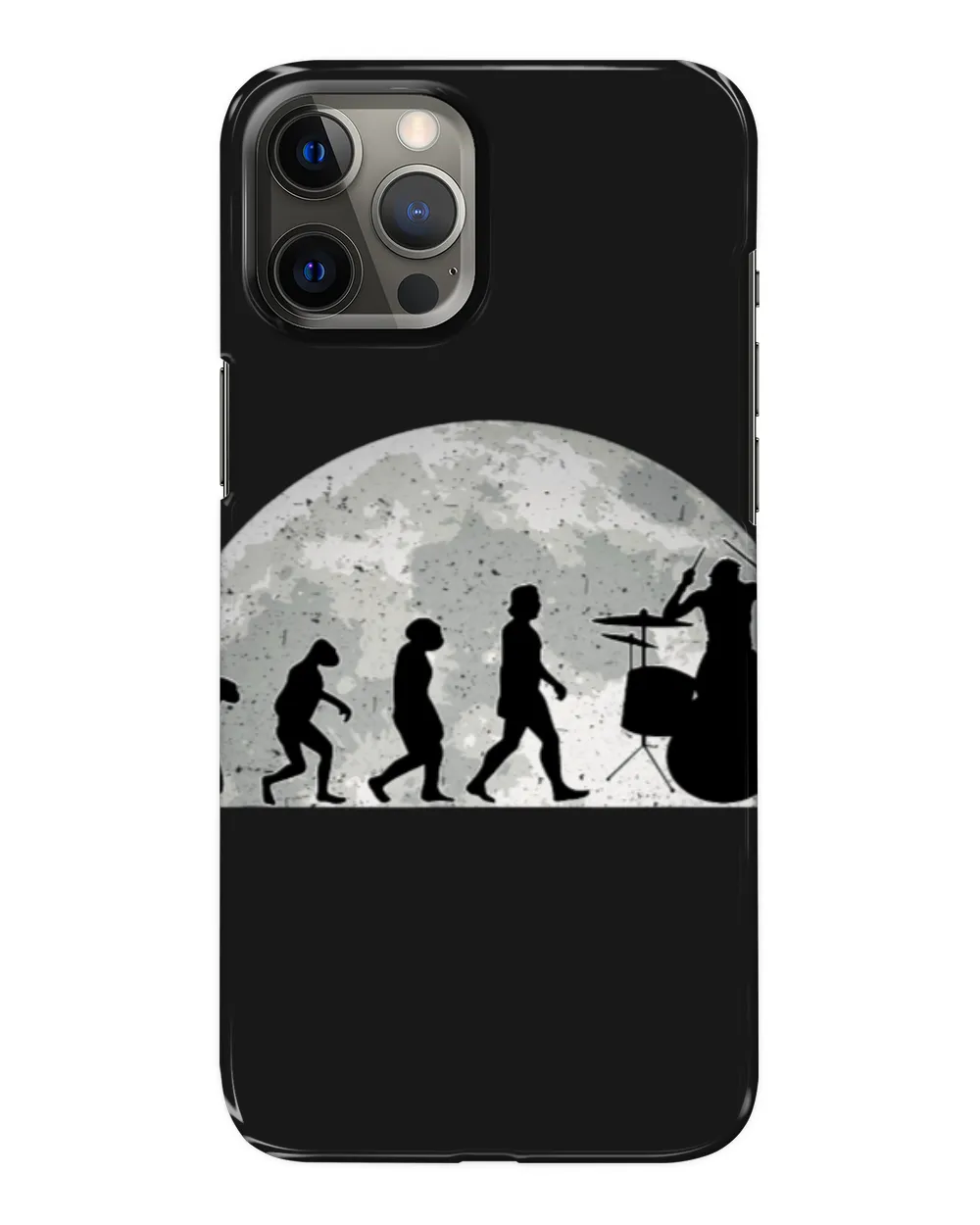 Funny Drummer s Evolution Moon Drummer Musician Drum Kit