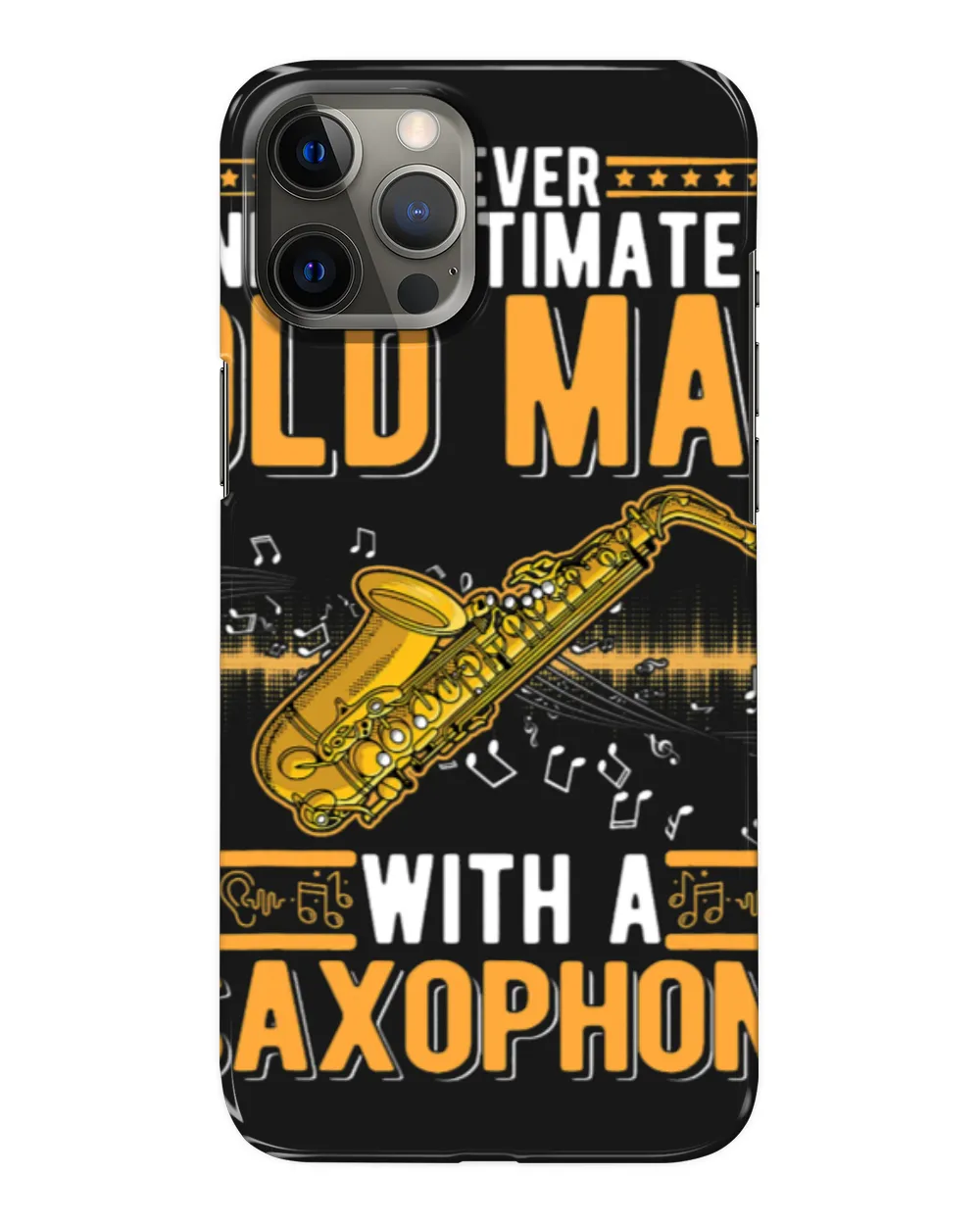 Funny Saxophone Old Man Saxophone Player Grandpa Saxophonist 8