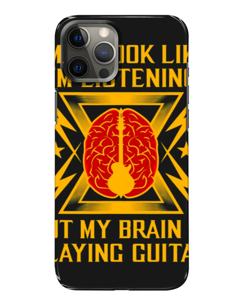 Funny Guitar I May Look Like Im Listening But My Brain Is Playing Guitarist