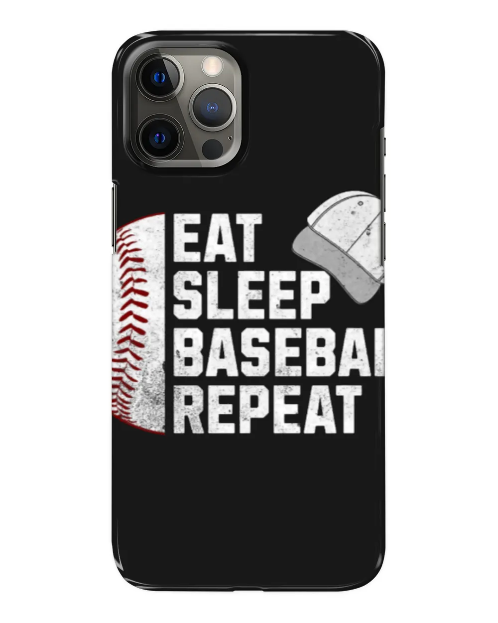 Sport Baseball Vintage Retro Eat Sleep Baseball Repeat Baseball Player