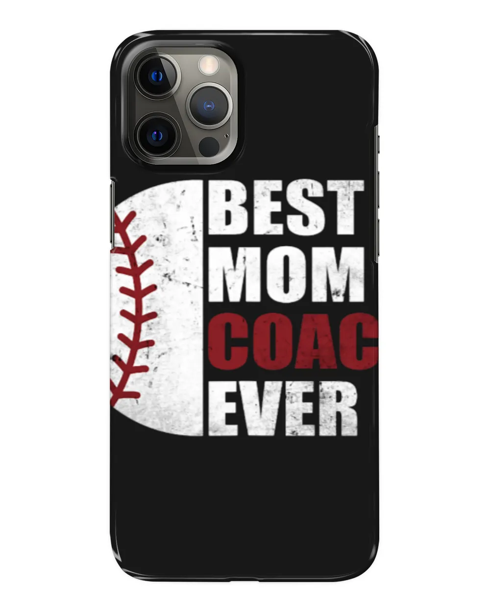 Sport Baseball Womens Retro Best Baseball Mom Coach Ever Mother Baseball Mom Coach
