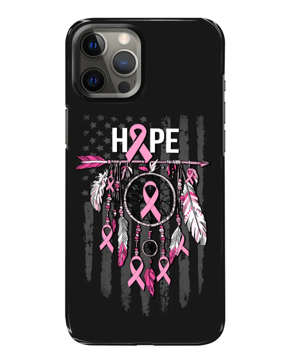 Breast Cancer Arrow Hope Flag Cancer Survivor