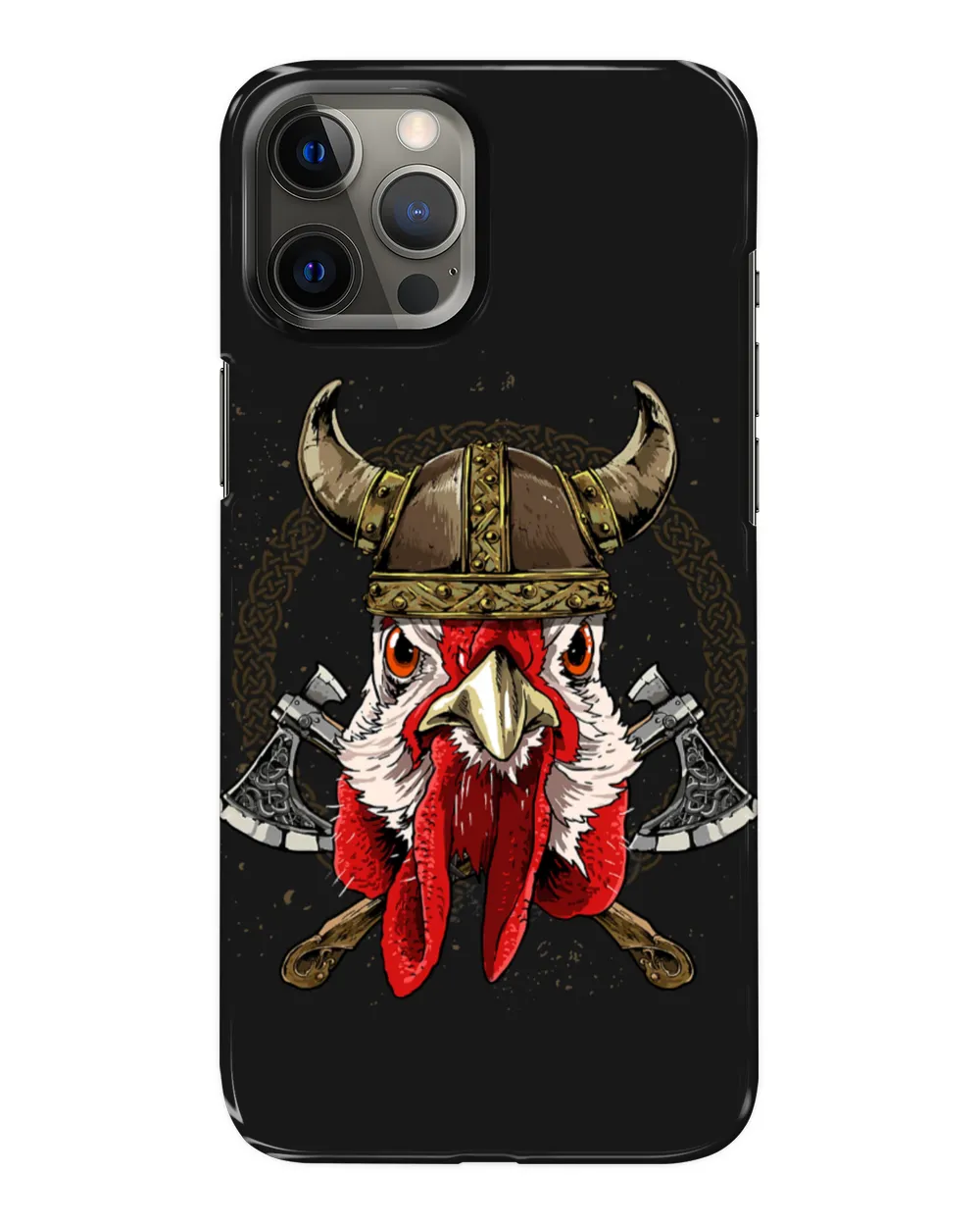 Chicken Viking Chicken with Viking Helmet Mjolnir Axes 85 Hen Rooster