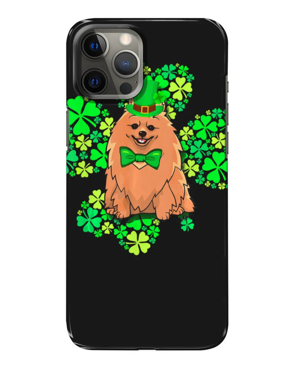 Pomeranian Lucky 4 Leaf Clover St Patricks Day Gift Shirt