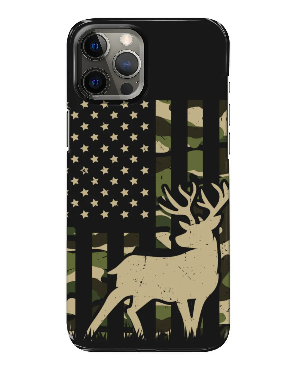 Deer Hunting With Military Flag