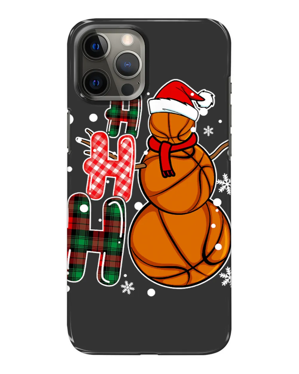 Basketball Gift HoHoHo Basketball Santa Snowman Funny Christmas 224