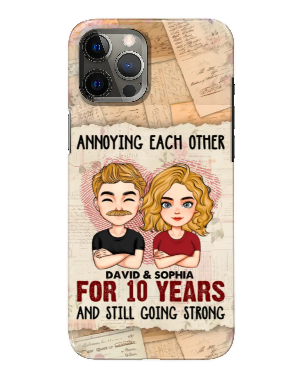 We're Going Strong - Personalized Clear Phone Case, Gifts for Wife, Gift idea for Wife