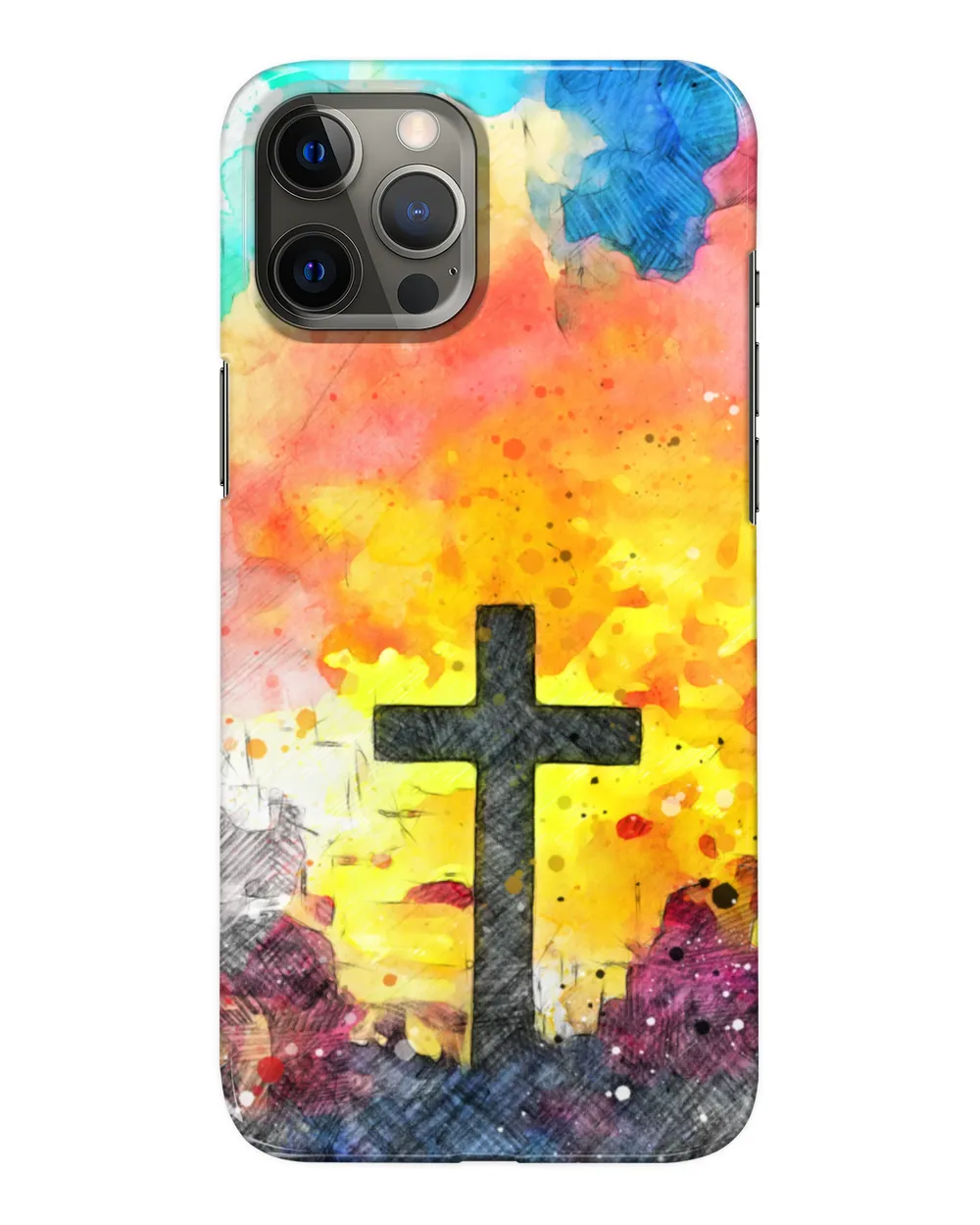 Watercolor Sketch Cross of Christ