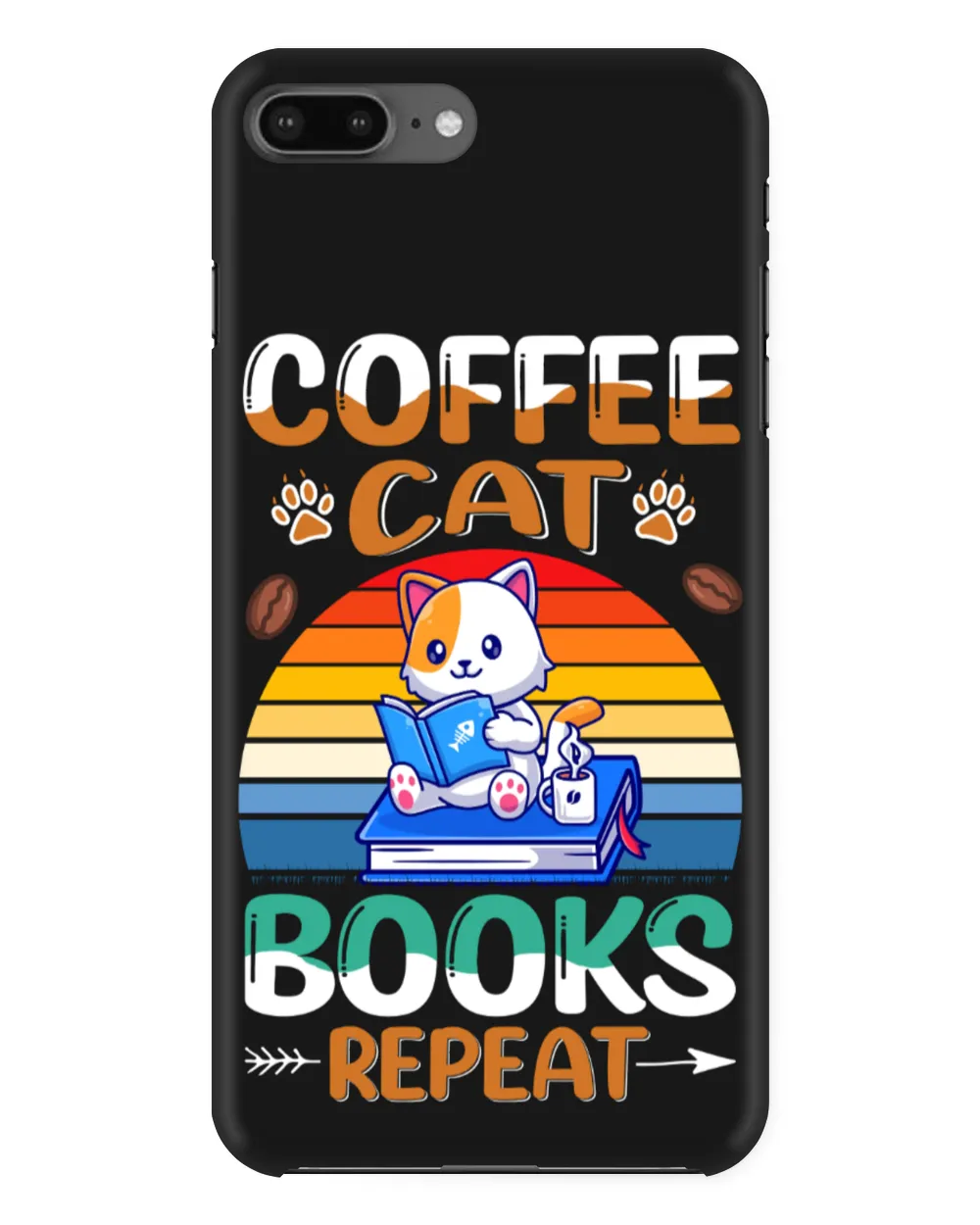 Coffee Cat Book Repeat