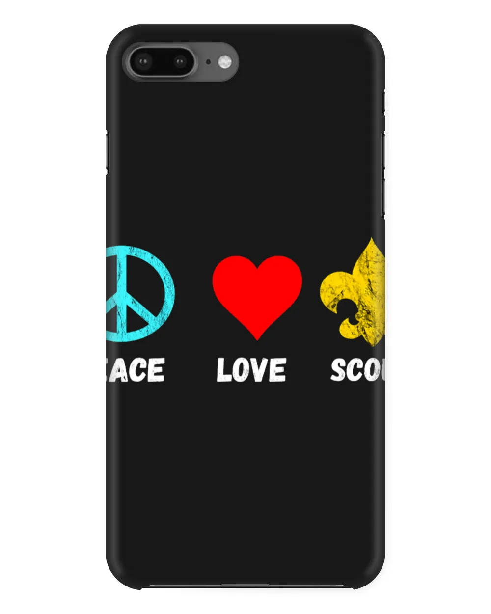 Camping Camp Scout Lily Peace Love Scout Symbol Camper