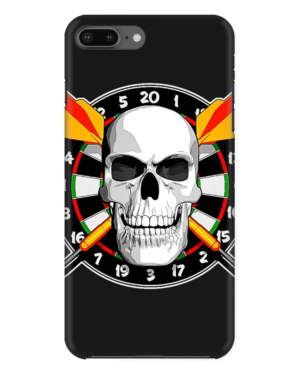 Darts 2With Skull and Dartboard