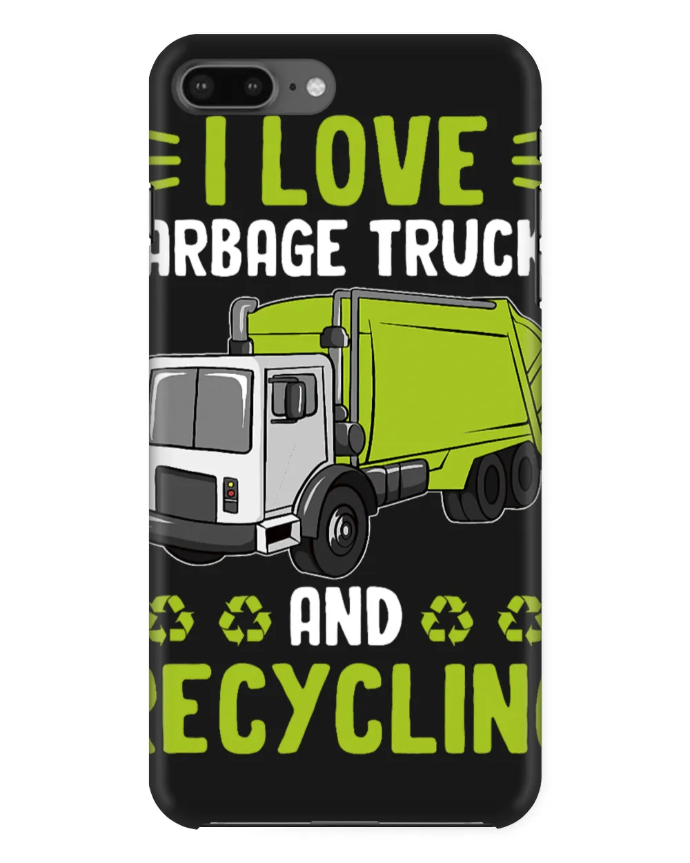 I Love Garbage Trucks And Recycling Earth Day Environment