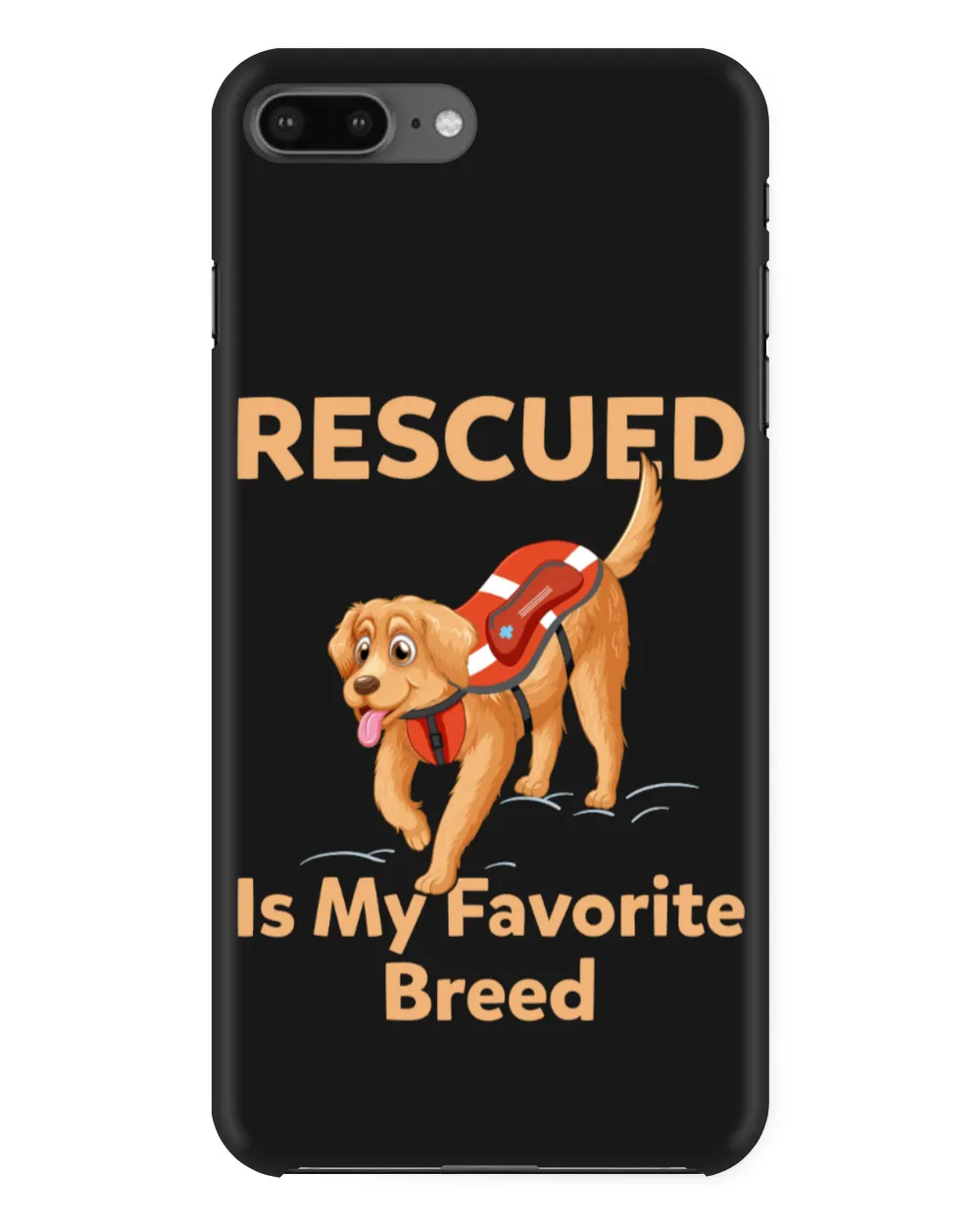 Rescued Is My Favorite Breed Personalized Grandpa Grandma Mom Sister For Dog Lovers