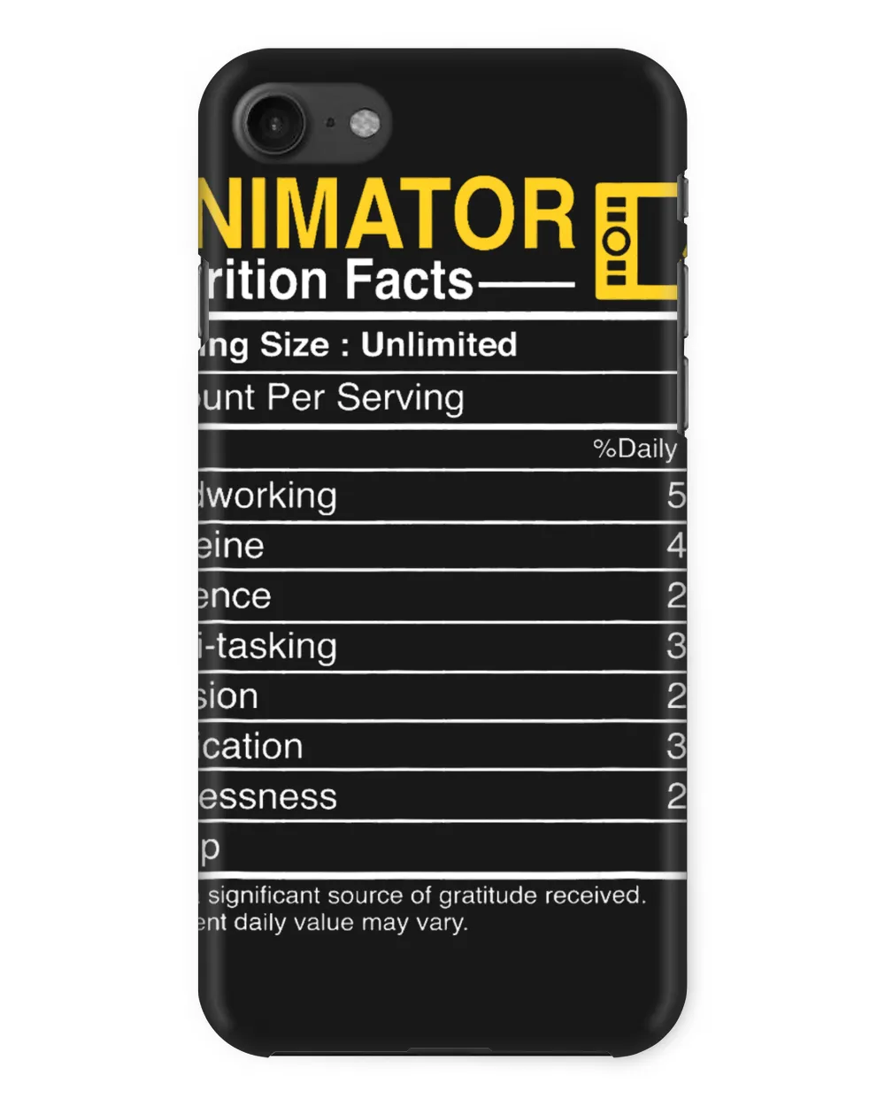 Animator Nutrition Facts 2Funny Sarcastic Animation 21