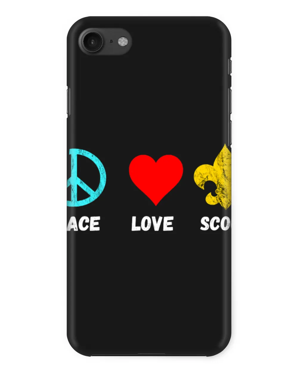 Camping Camp Scout Lily Peace Love Scout Symbol Camper
