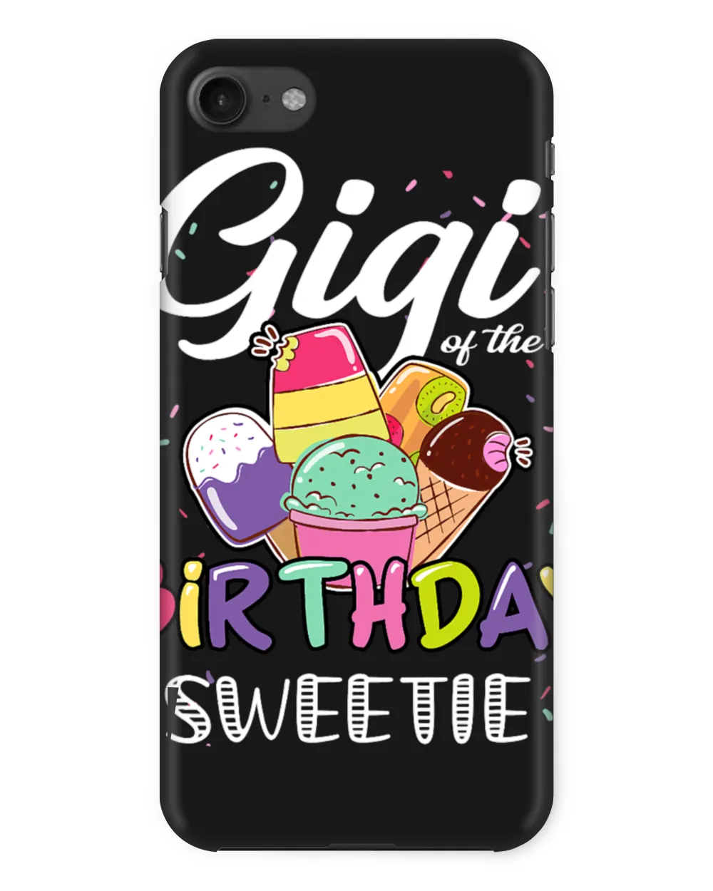 Cute Grandma Gigi Of Birthday Sweetie Boy Girl Kids Men
